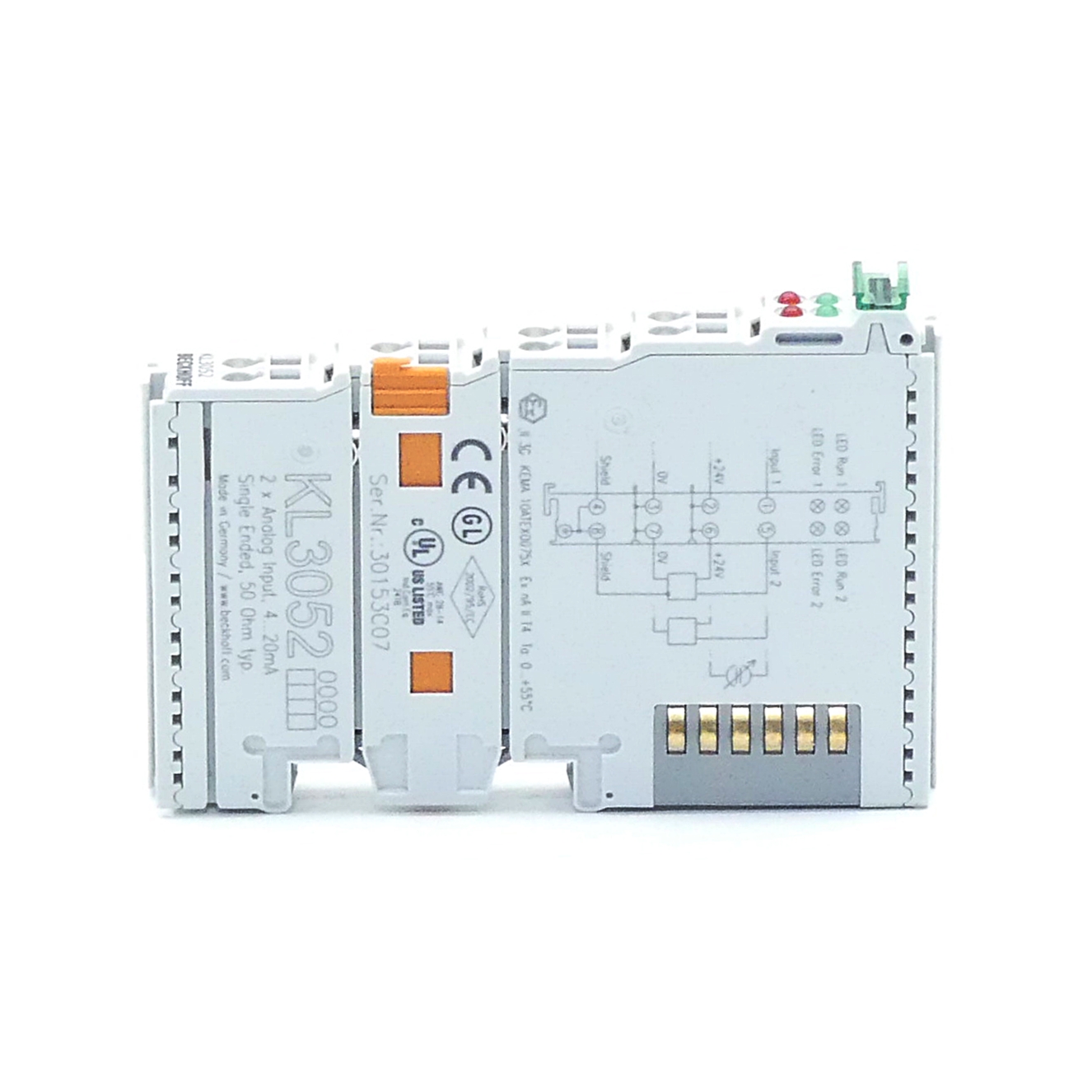 2-Kanal-Analog-Eingangsbusklemme  Neuwertig