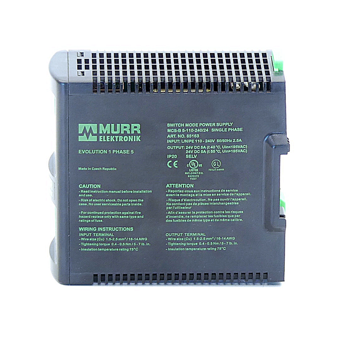 Schaltnetzteil 1-phasig MCS-B 5-110-240/24