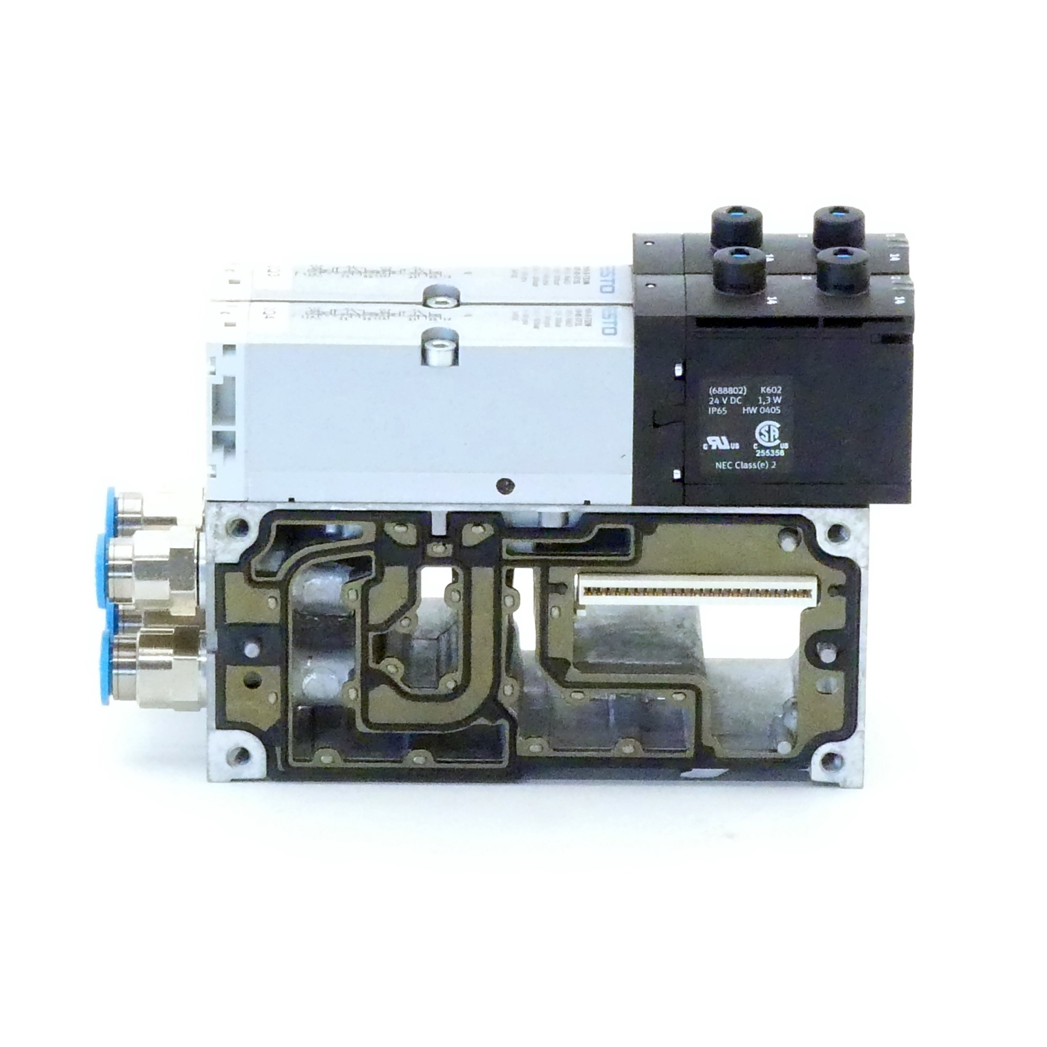 Solenoid valve with manifold plate 32N-AZD-A1-1T1L; VABV-S4-1HS-G14-2T2 