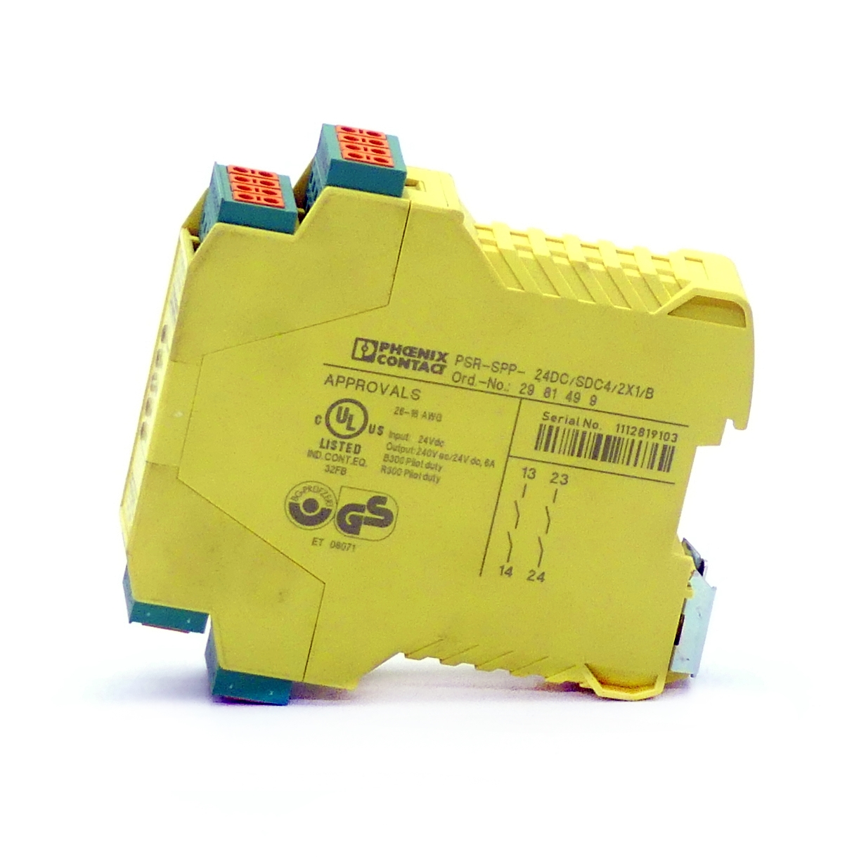 Safety Relay PSR-SPP-24DC/SDC4/2X1/B