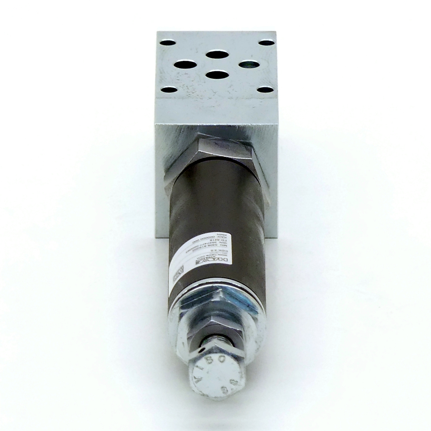 Pressure control valve with intermediate plate 