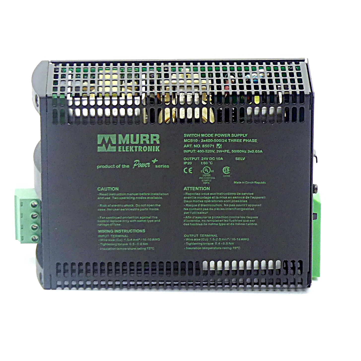 MCS Schaltnetzteil 3-phasig MCS 10-3X400-500/24 MIT PFC 