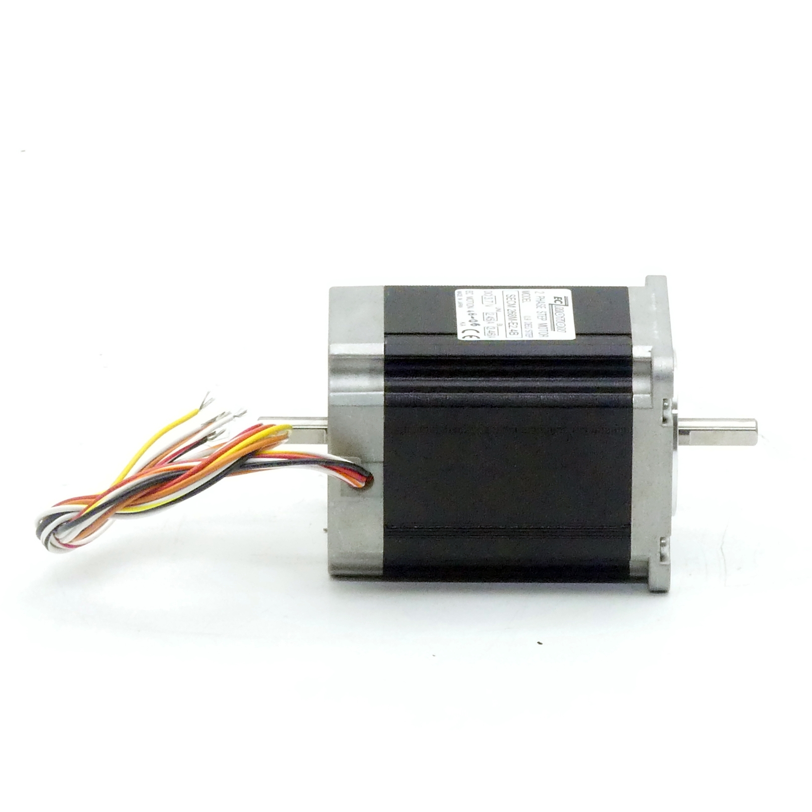 NEMA23 2-phase stepper motor 0.9° 1.45Nm Strands: 8 2.45A 2 shaft ends: 6.35mm  