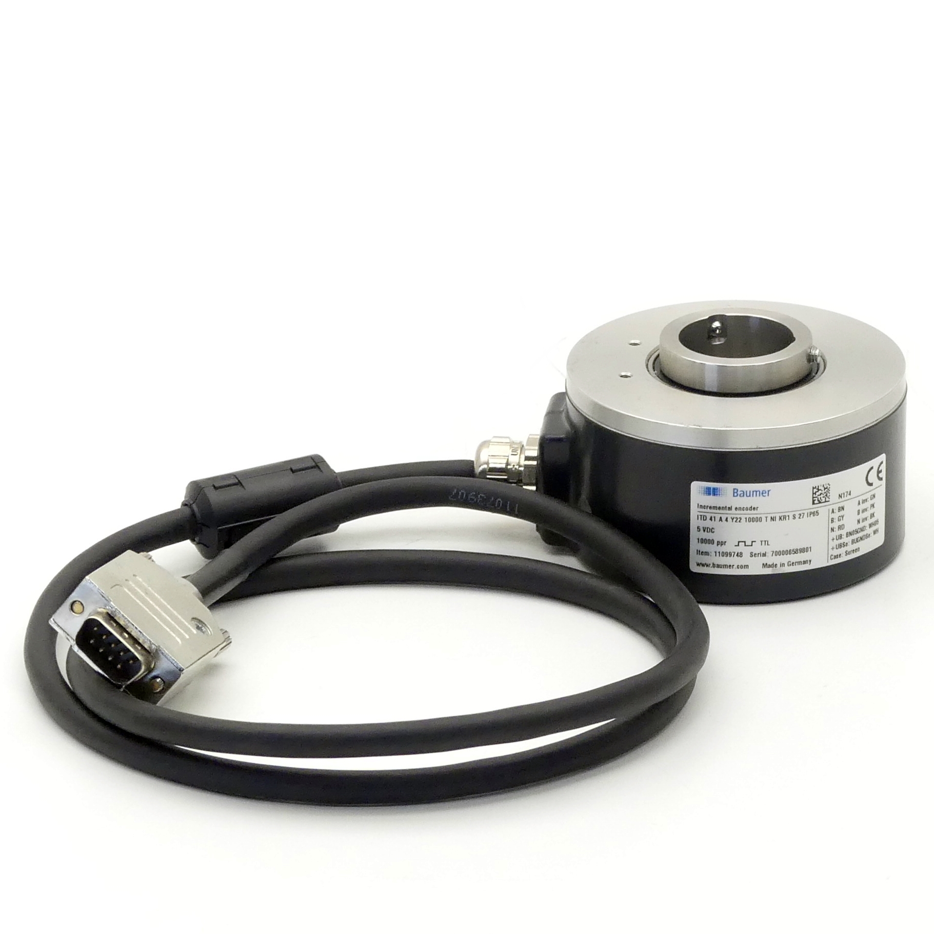 Incremental encoder ITD 41 A 4 Y22 10000 T NI KR1 S 27 IP65 