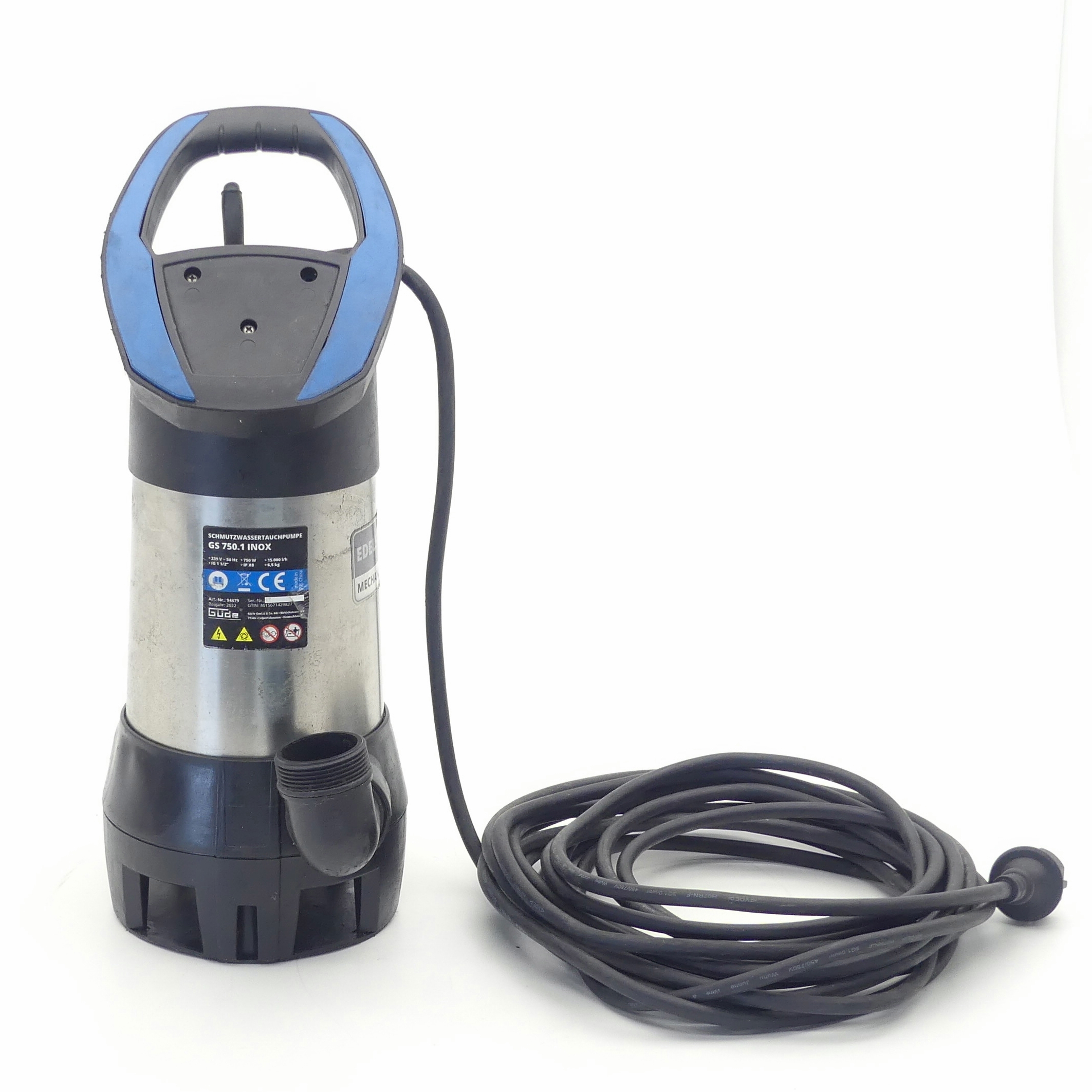Schmutzwassertauchpumpe GS 750.1 INOX