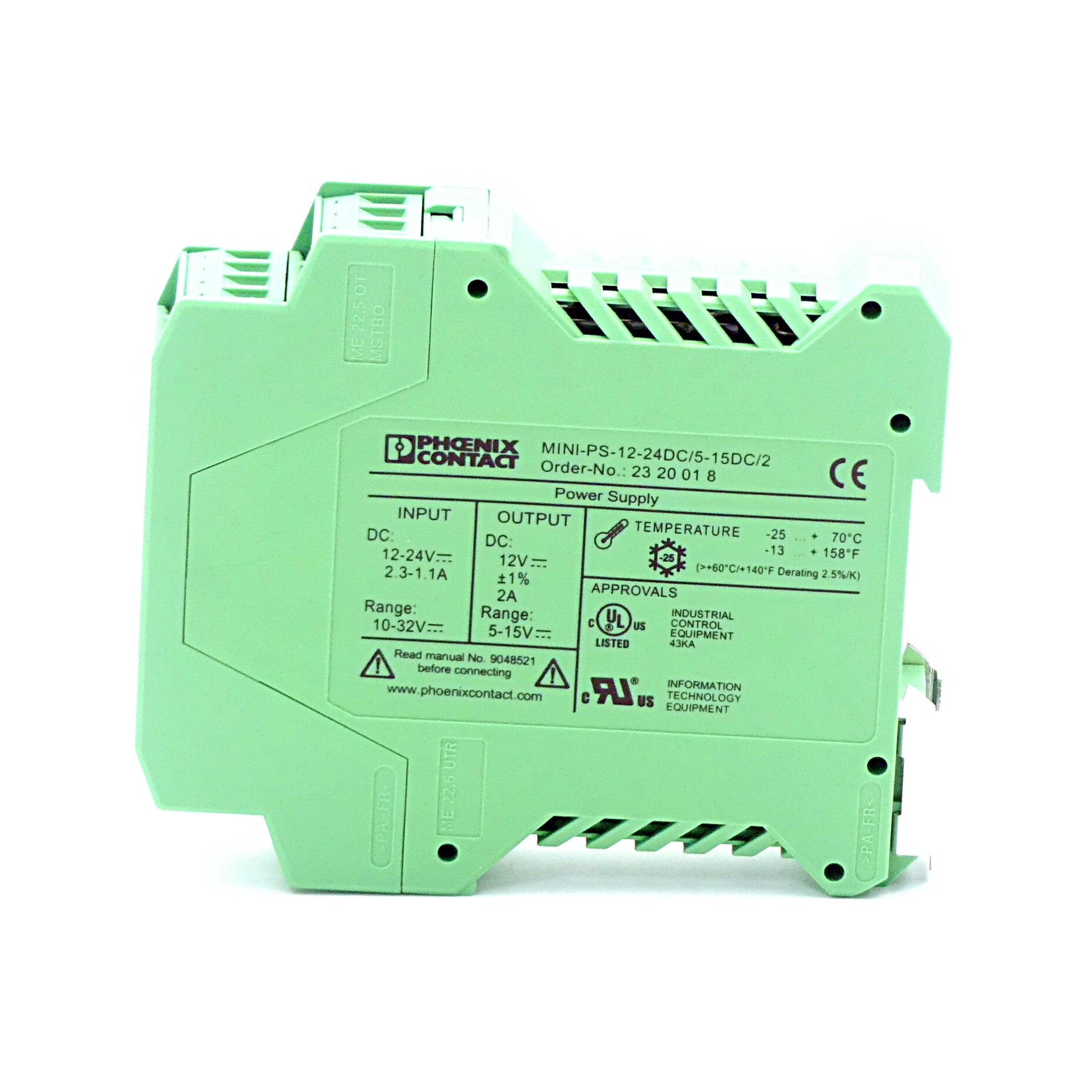 Converter MINI-PS-12-24DC/5-15DC/2
