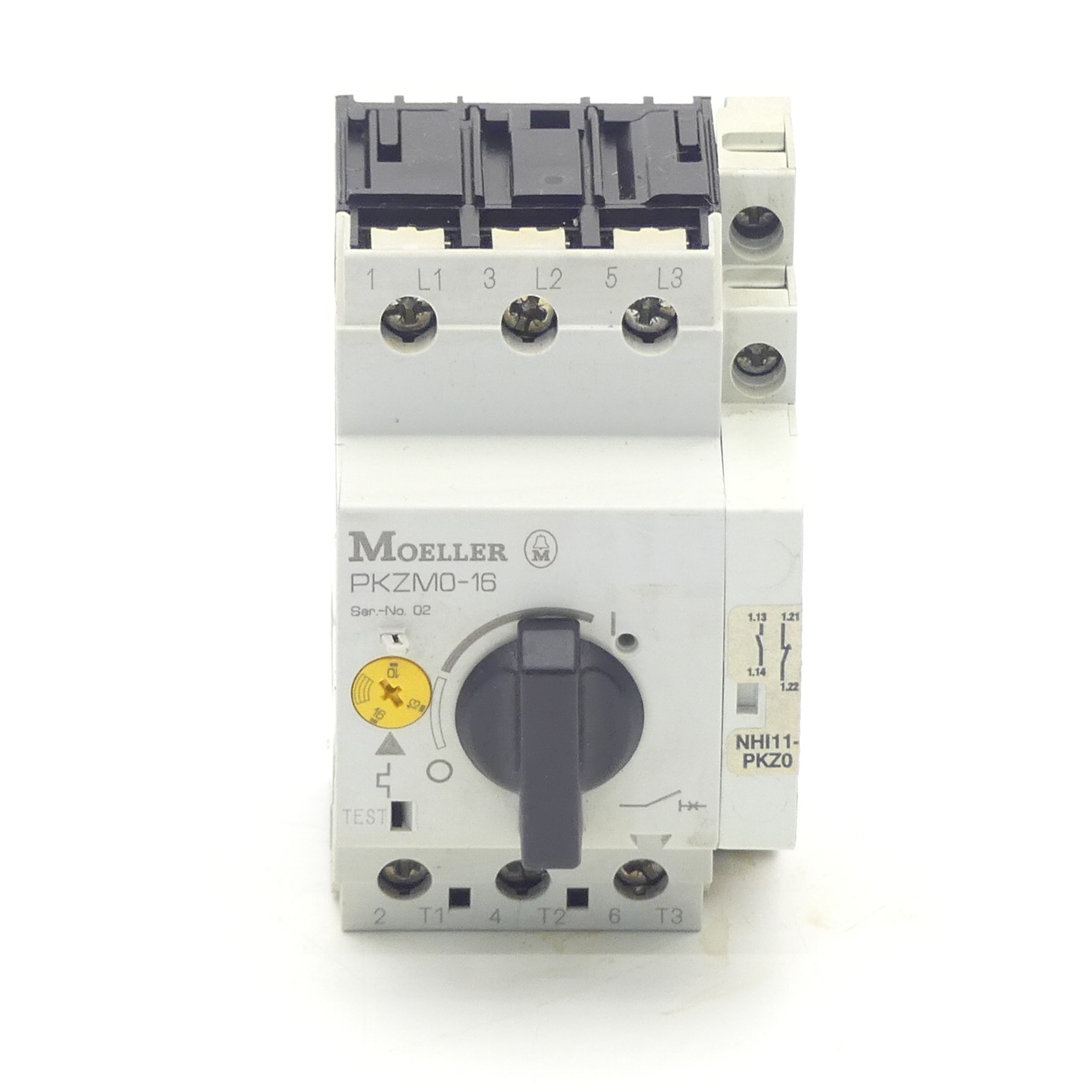 Motor protection switch with auxiliary contact PKZM-16 