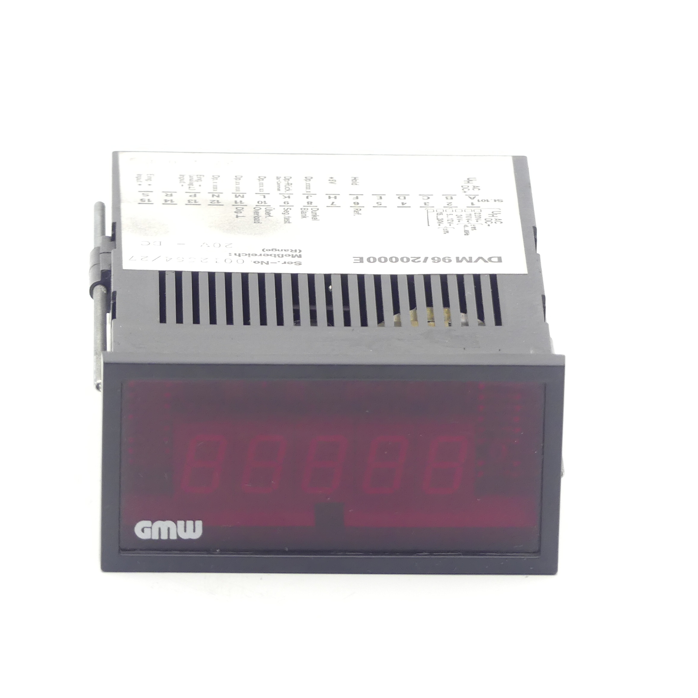 Measured value display