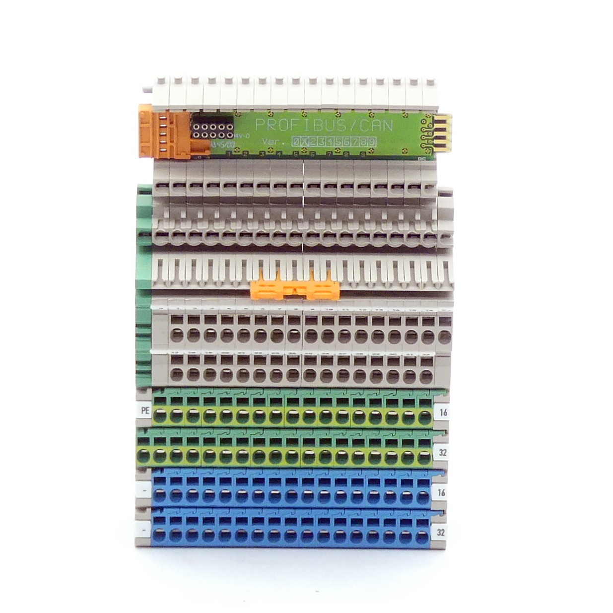 Base terminal block ZSB-1.5/16-S/S/P/P/-/- 