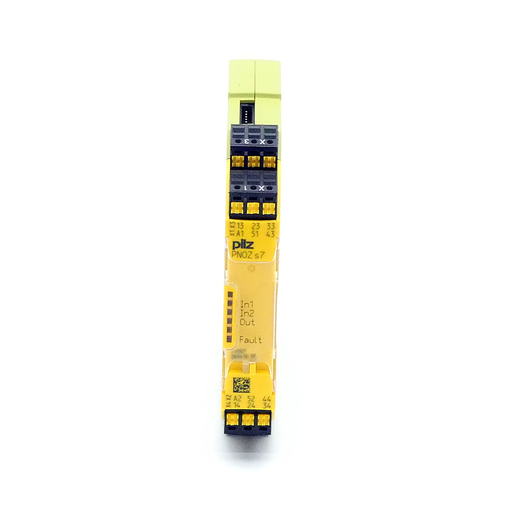 Contact multiplication Outputs: 4S, 1Ö PNOZ S7 C 24VDC 4N/O 1N/C 