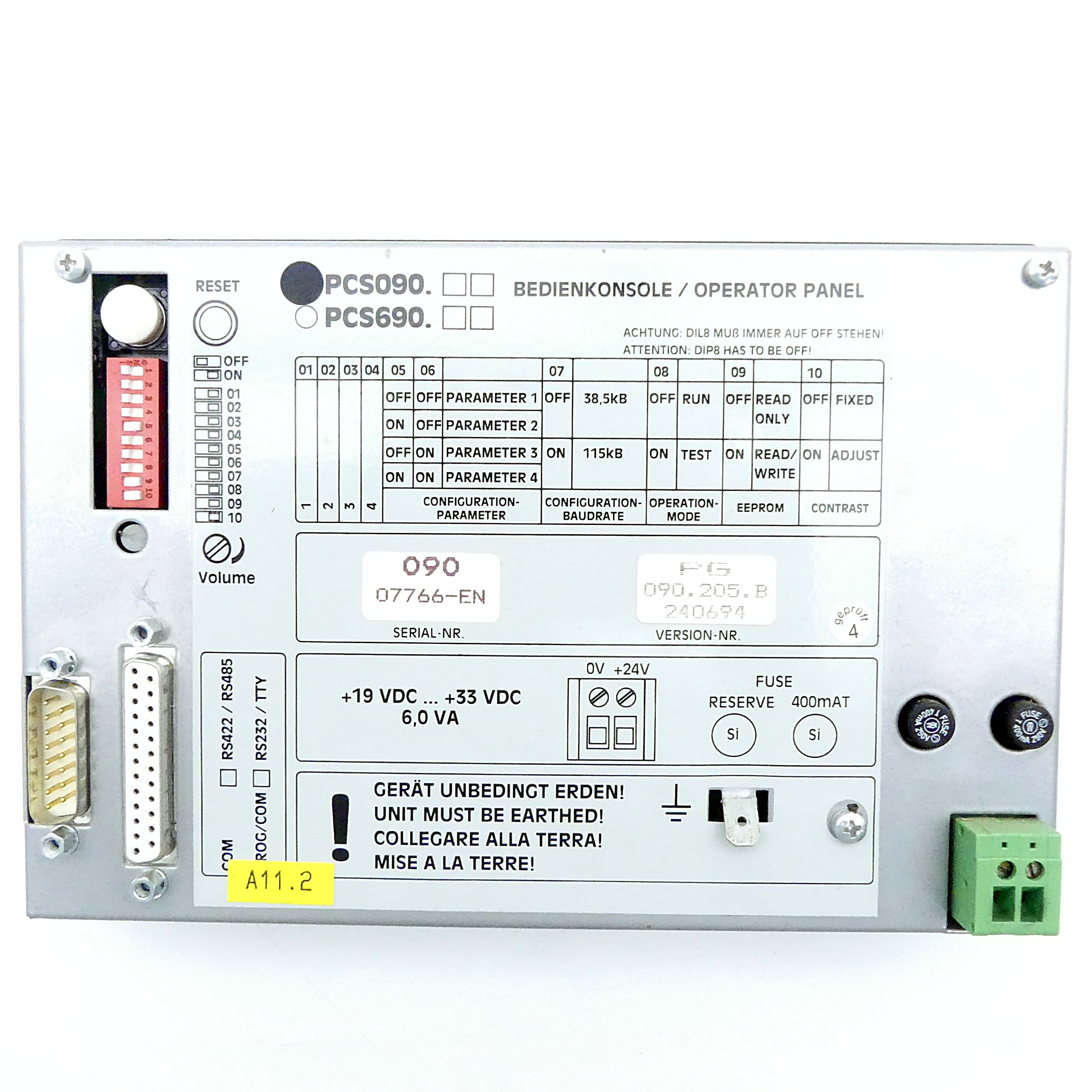 Bedienkonsole PCS 090