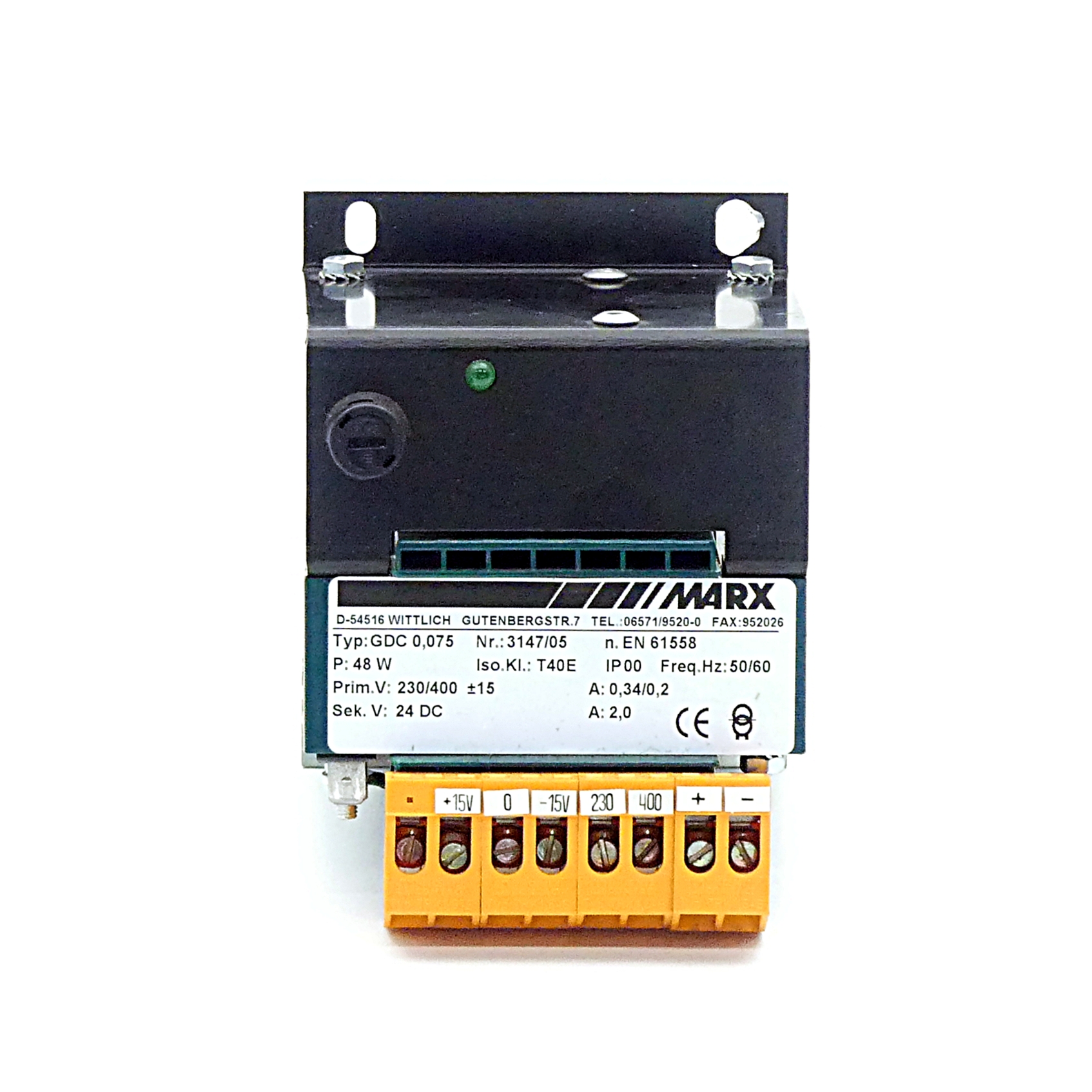 Single-phase power supply GDC 0,075 