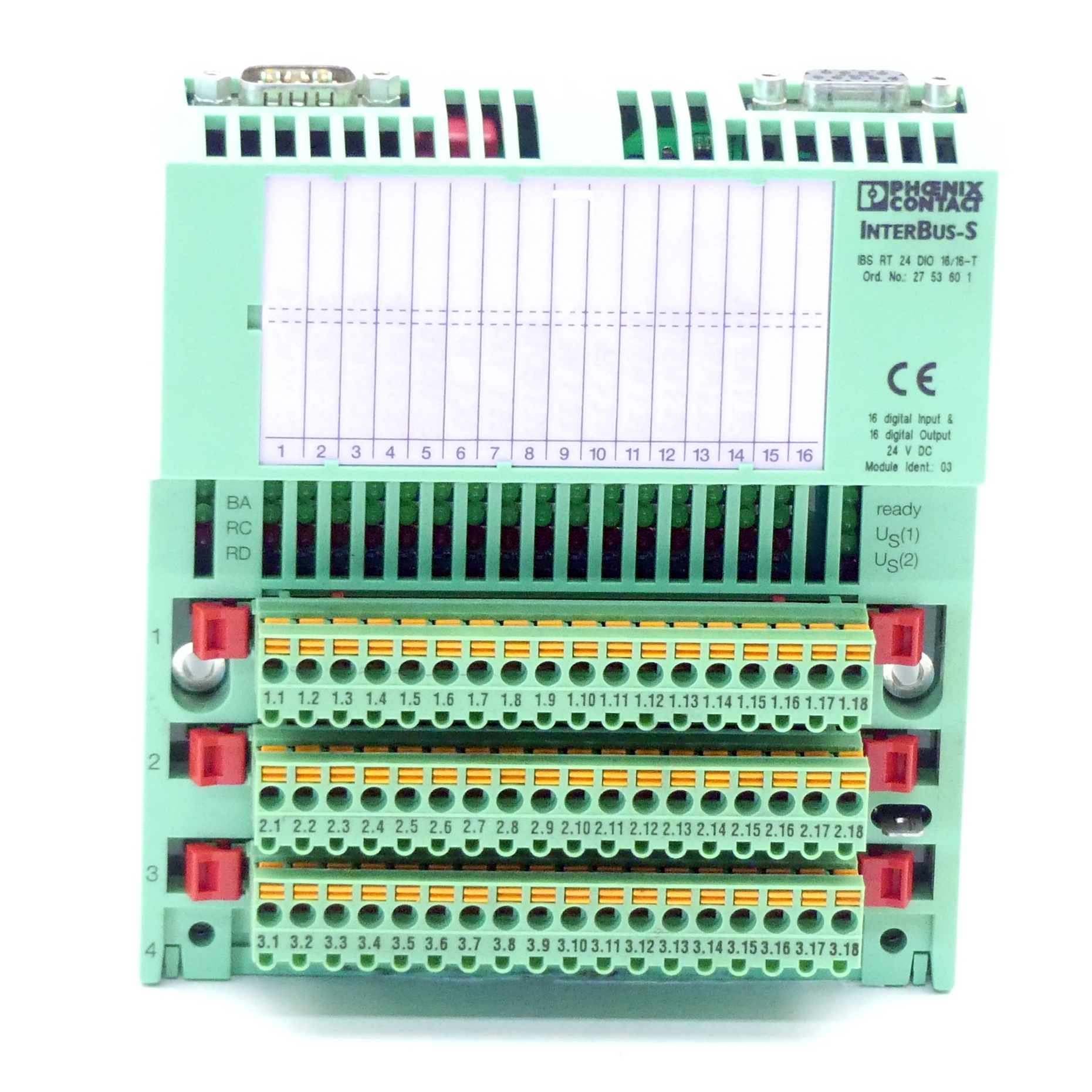 I/O‑Modul IBS RT 24 DIO 16/16-T 