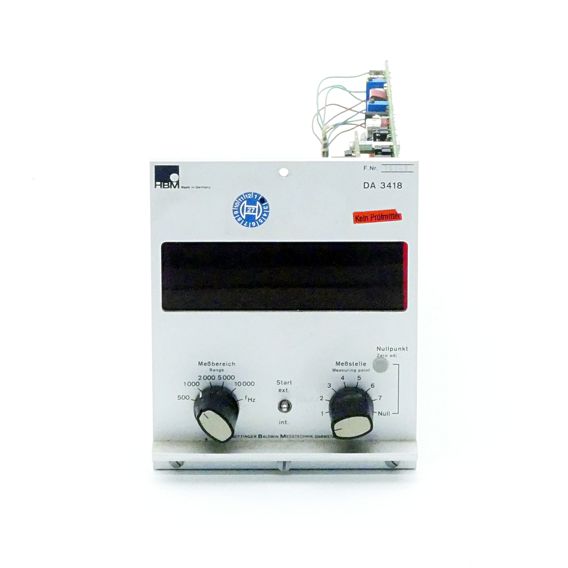 Measuring amplifier DA 3418 