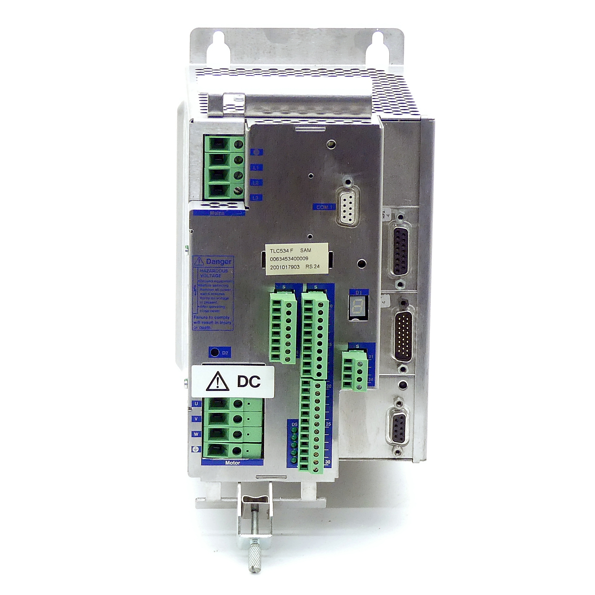 Positioning controller for 3-phase AC servo motors with Profibus-DP fieldbus interface and SAM safety module TLC534F -/HIFA/SAM/PBDP  