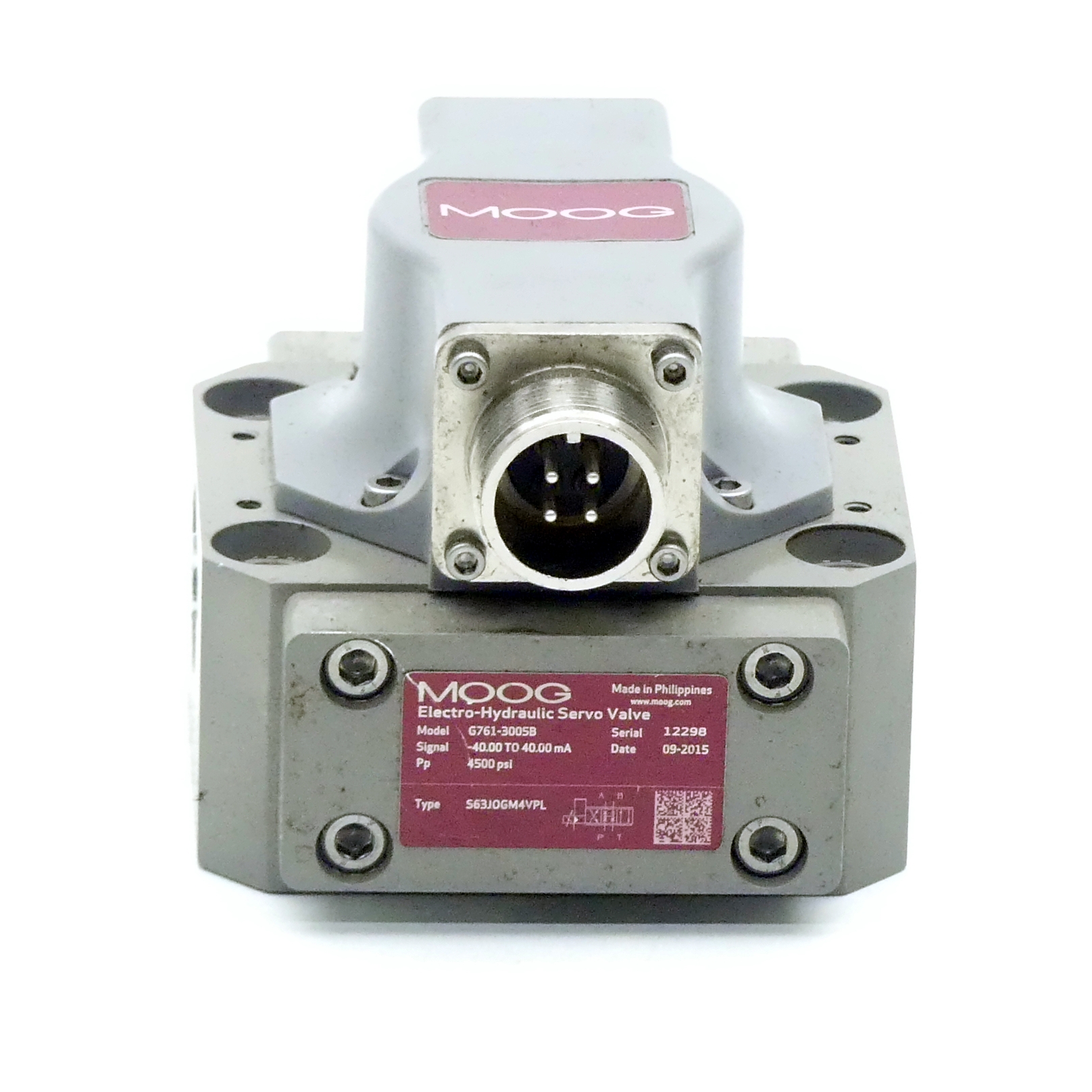 Electro-Hydraulic Servo Valve S63JOGM4VPL S63JOGM4VPL Used