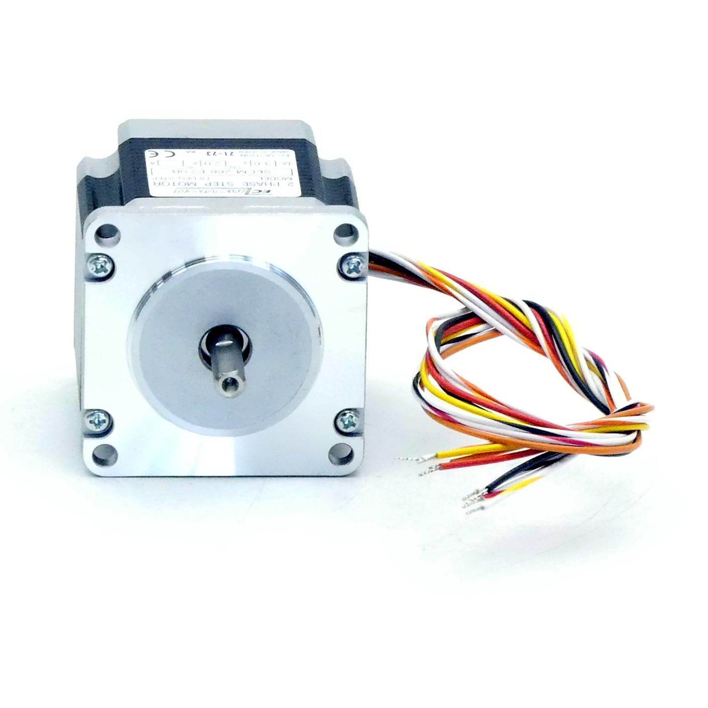 NEMA23 2-phase stepper motor 1.8° 0.9Nm Strands: 8 2.0A 2 shaft ends: 6.35mm  New FS