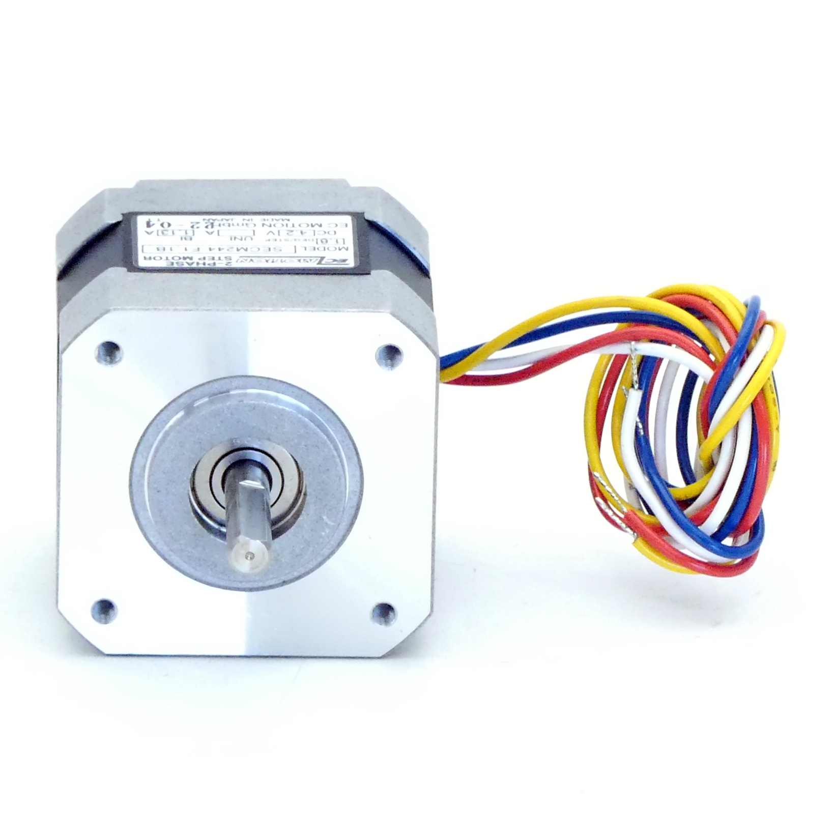 NEMA17 2-Phasen-Schrittmotor 1.8° 0.37Nm Litzen:4 1.13A 2-Wellenenden:5mm  Neu OVP