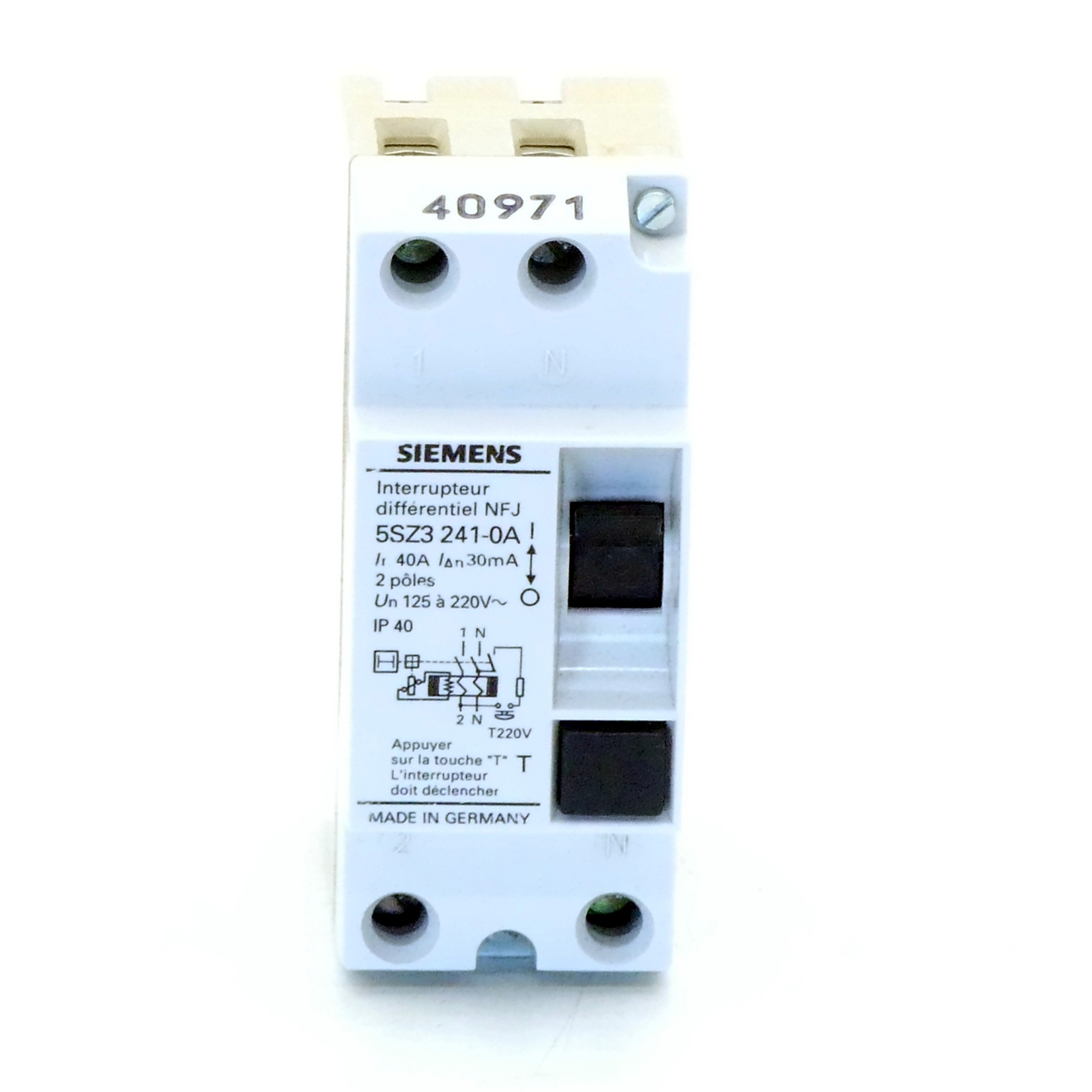 residual current circuit breaker  Used