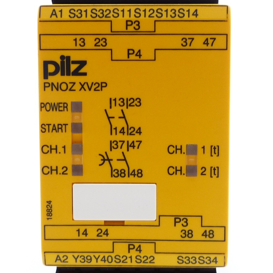 Safety Relay PNOZ XV2P C 0,5/24VDC 2n/o 2n/o fix 