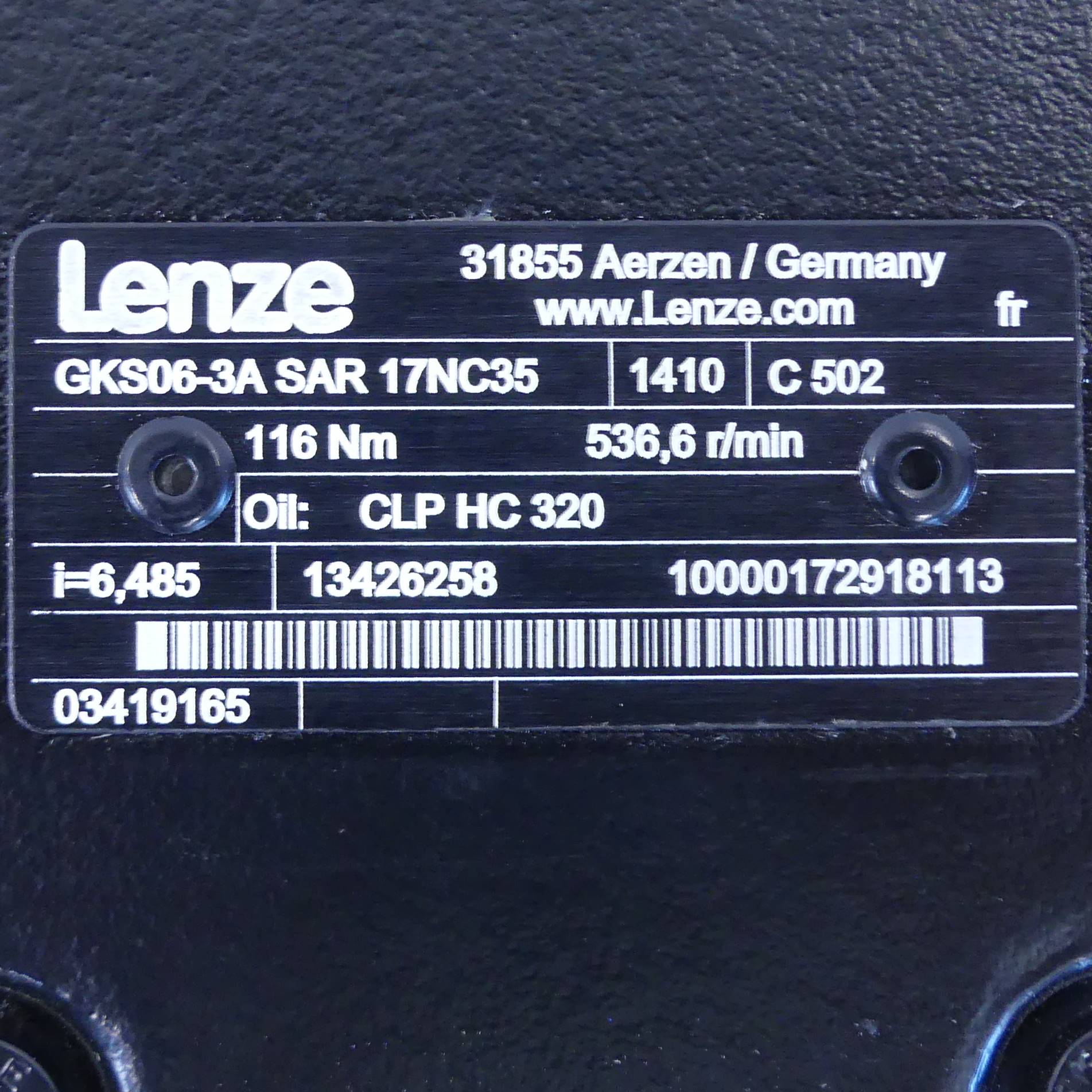servomotors with gear MCA17N35-SRMP2-Z0F0-ST5F10N-R0SU
