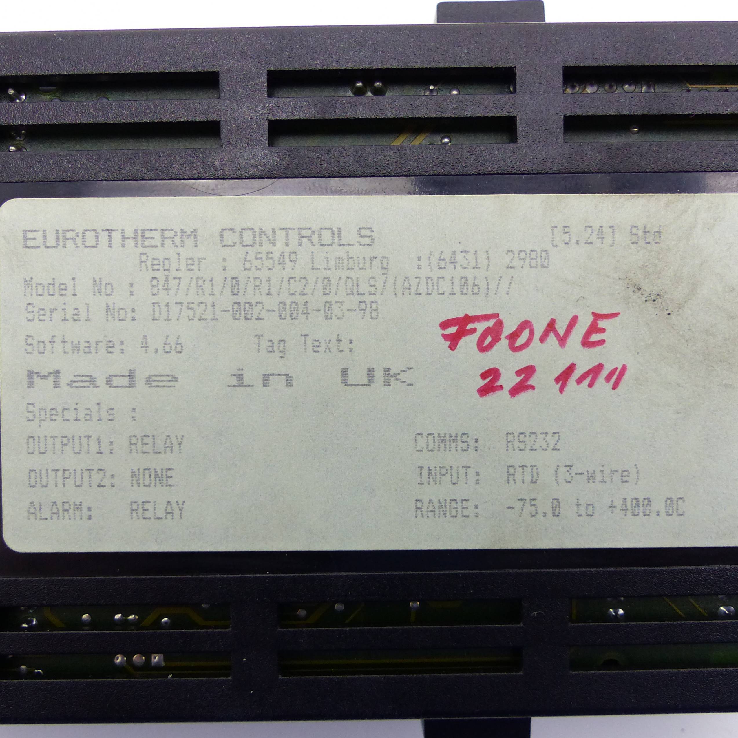 Regler 847/R1/0/R1/C2/0/QLS