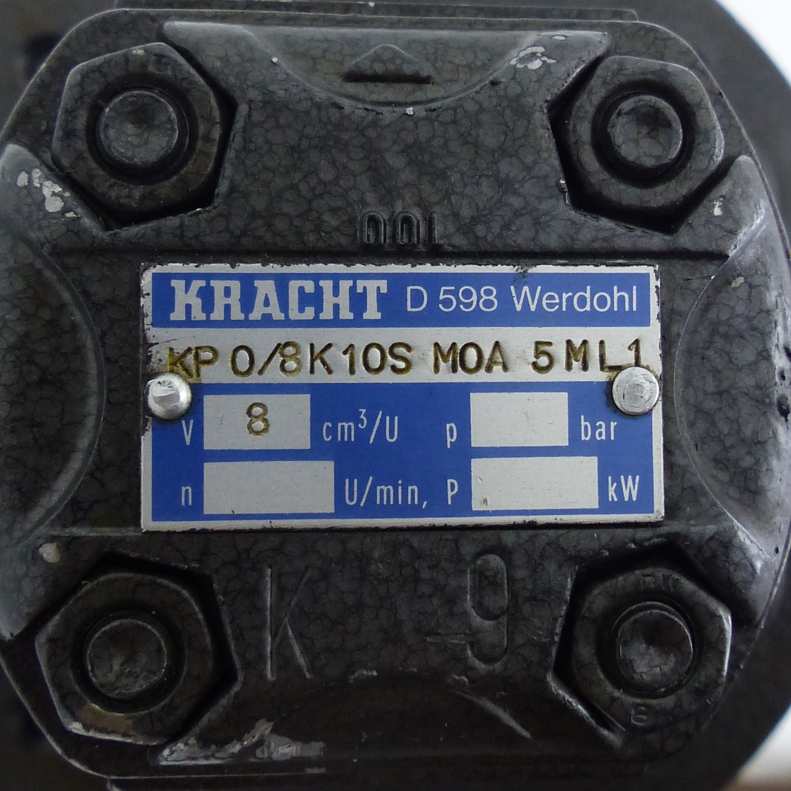 High pressure gear Pump KP 0/8K10S M0A 5ML1 