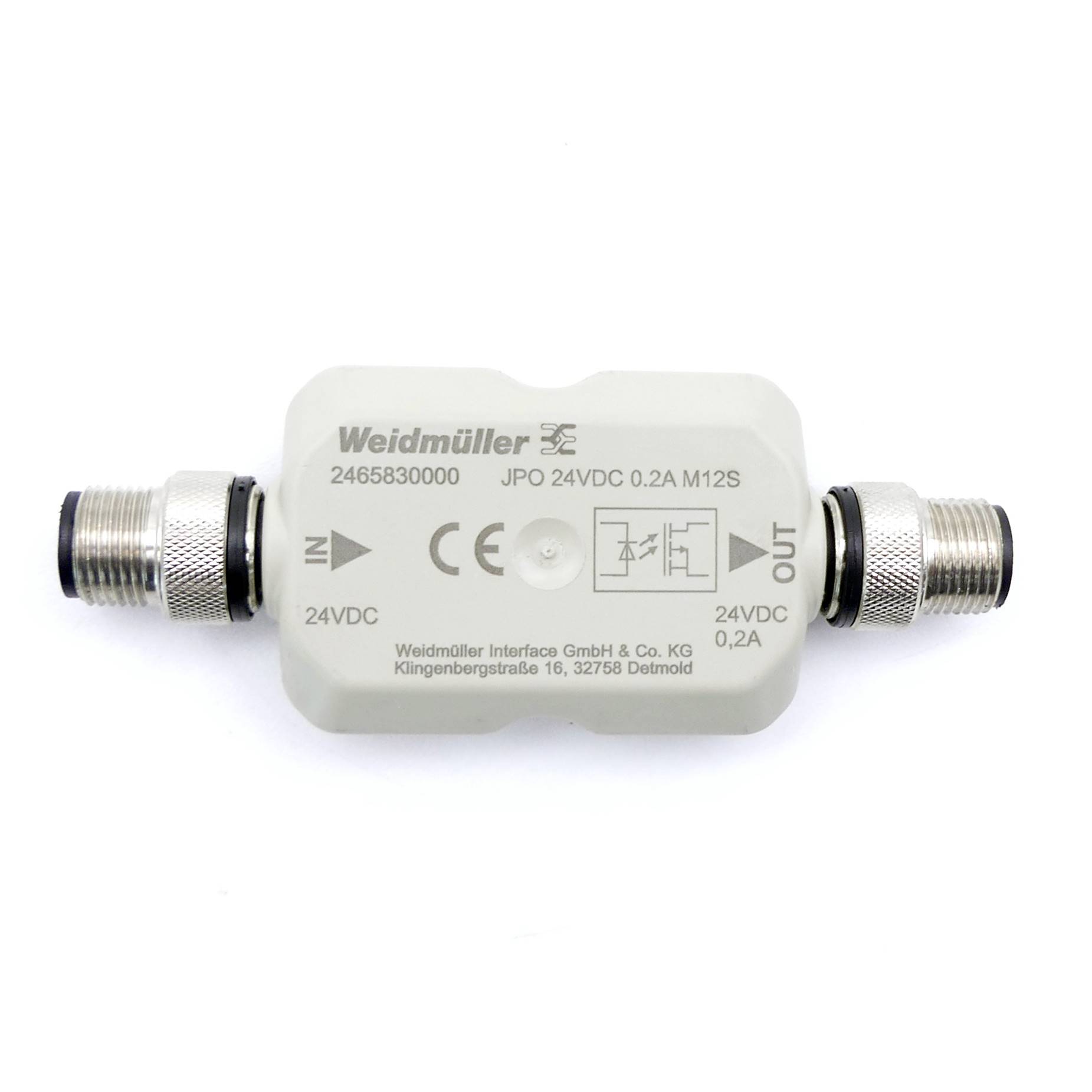 Optocoupler JPO 24VDC 0.2A M12S 