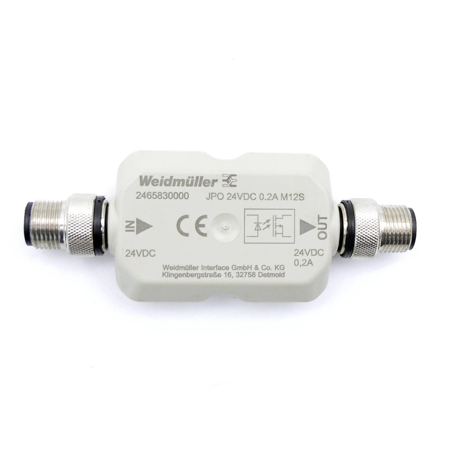 Optokoppler JPO 24VDC 0.2A M12S