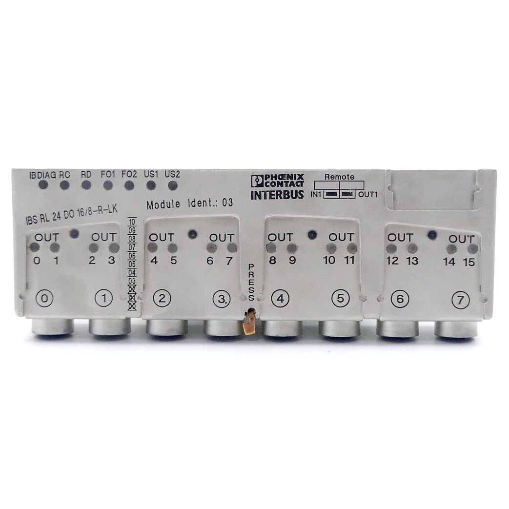 Dezentrales I/O-Gerät IBS RL 24 DO 16/8-R-LK