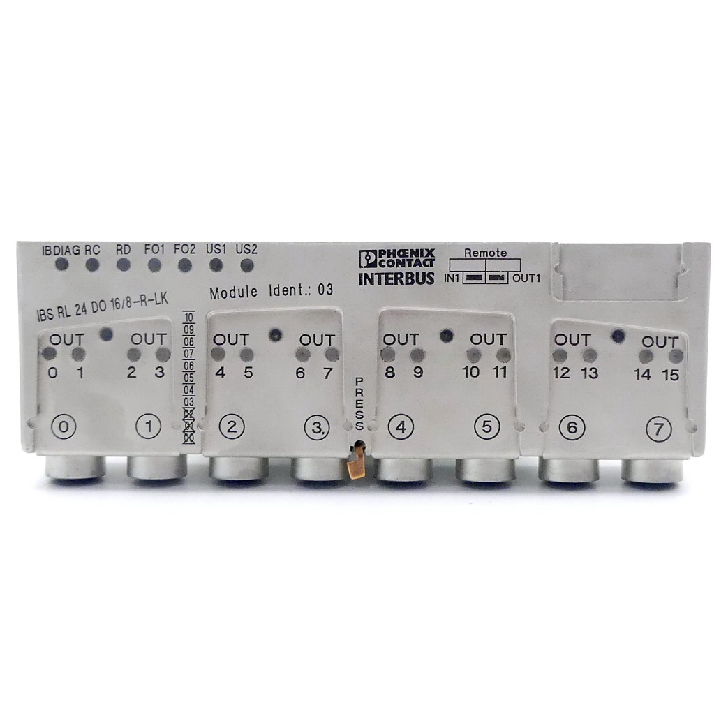 Dezentrales I/O-Gerät IBS RL 24 DO 16/8-R-LK 