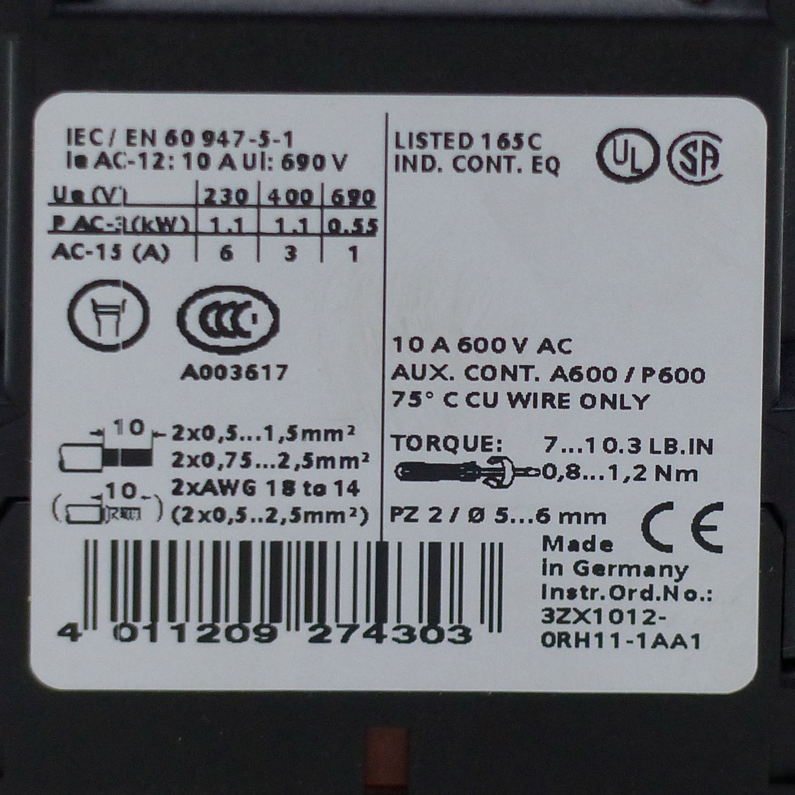 Contactor  New FS