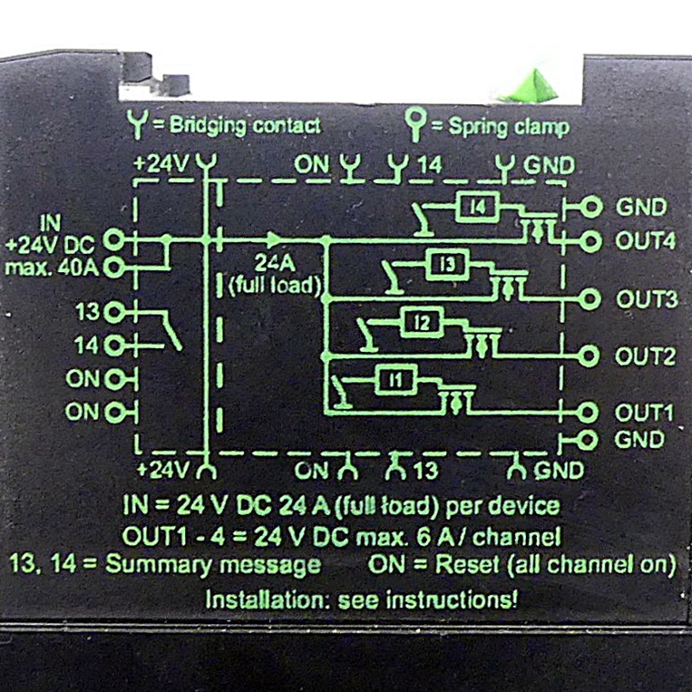 MICO 4.6 Electronic circuit protection, 4 CHANNELS 