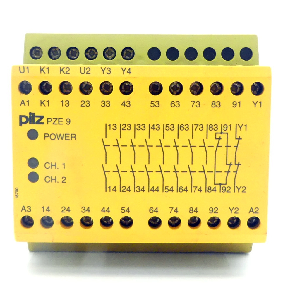 contact extension PZE 9 24VDC 8n/o 1n/c
