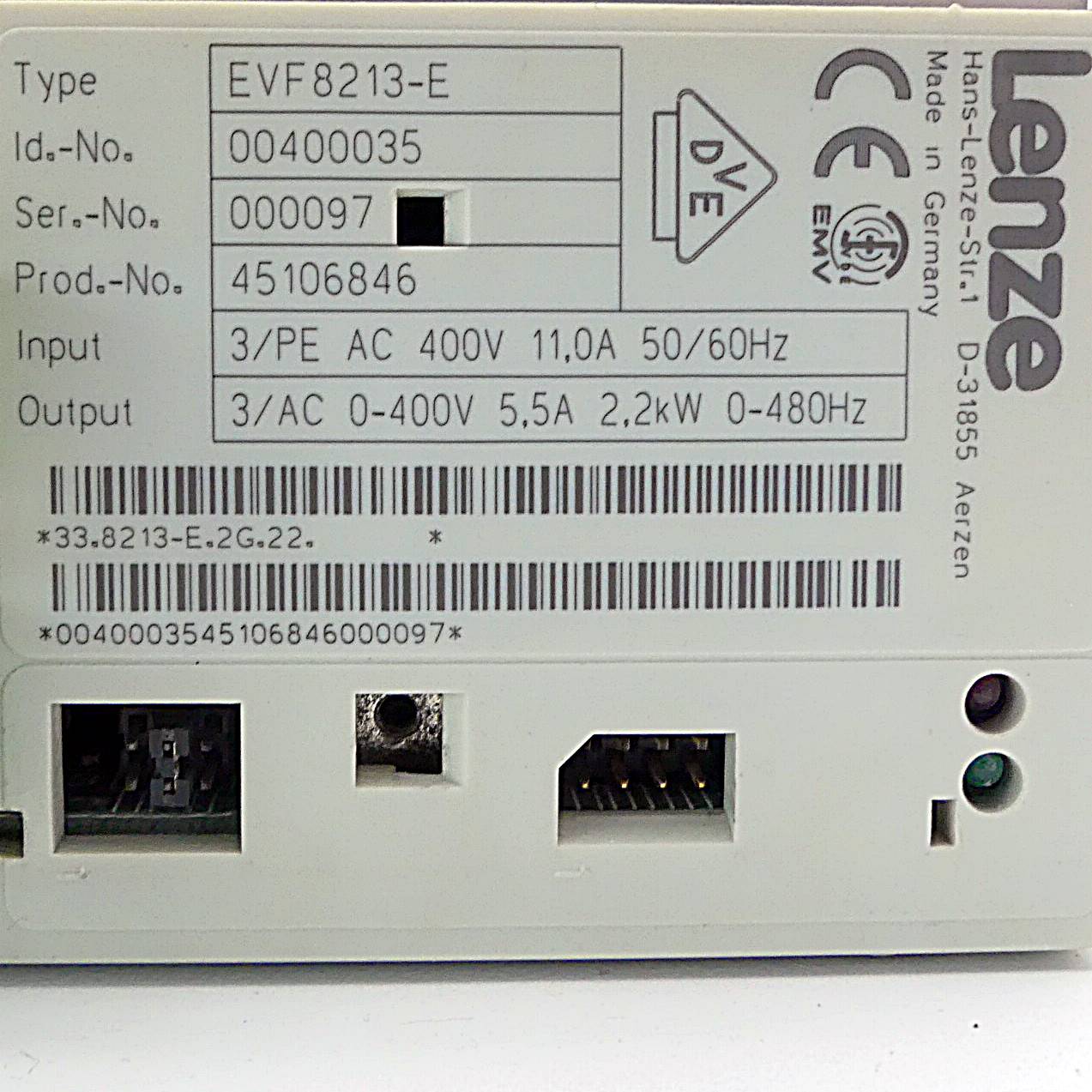 Frequency converter EVF8213-E 
