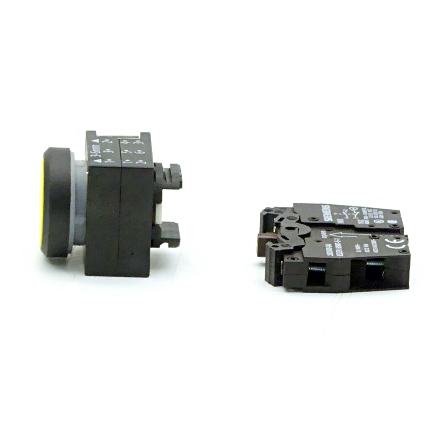 4 Pieces push-button yellow