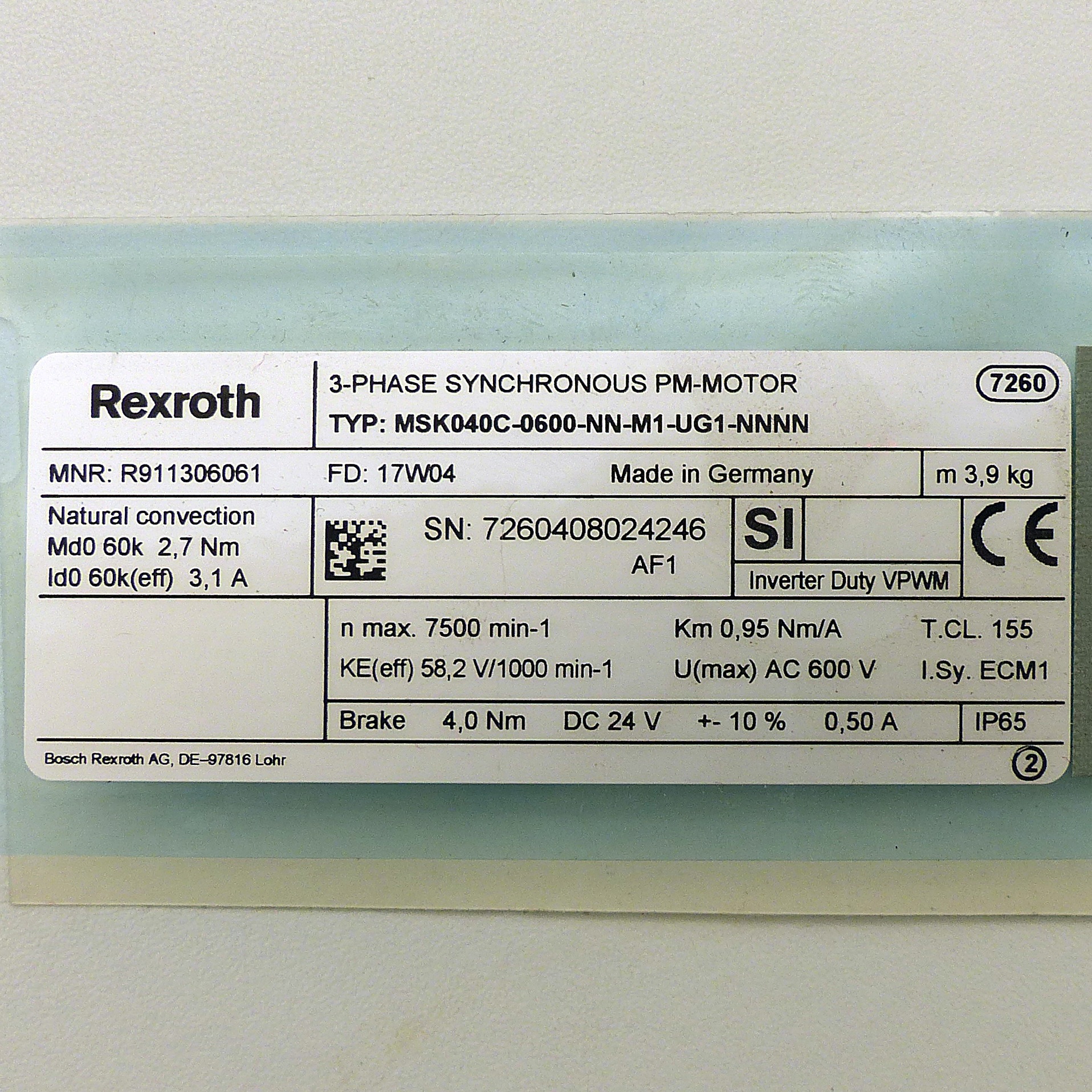 Elektromechanischer Zylinder EMC-040-NNG2