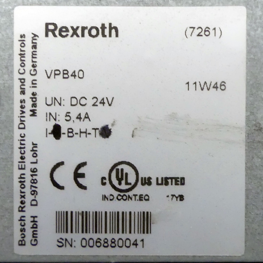 IndraControl V VPB40.3D1L-2G0NN-D2D-FN-NN-FW