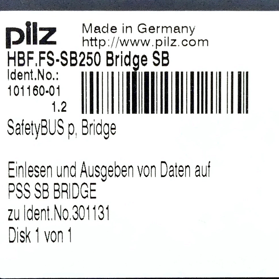 Safety BUS p PSS SB Bridge Used