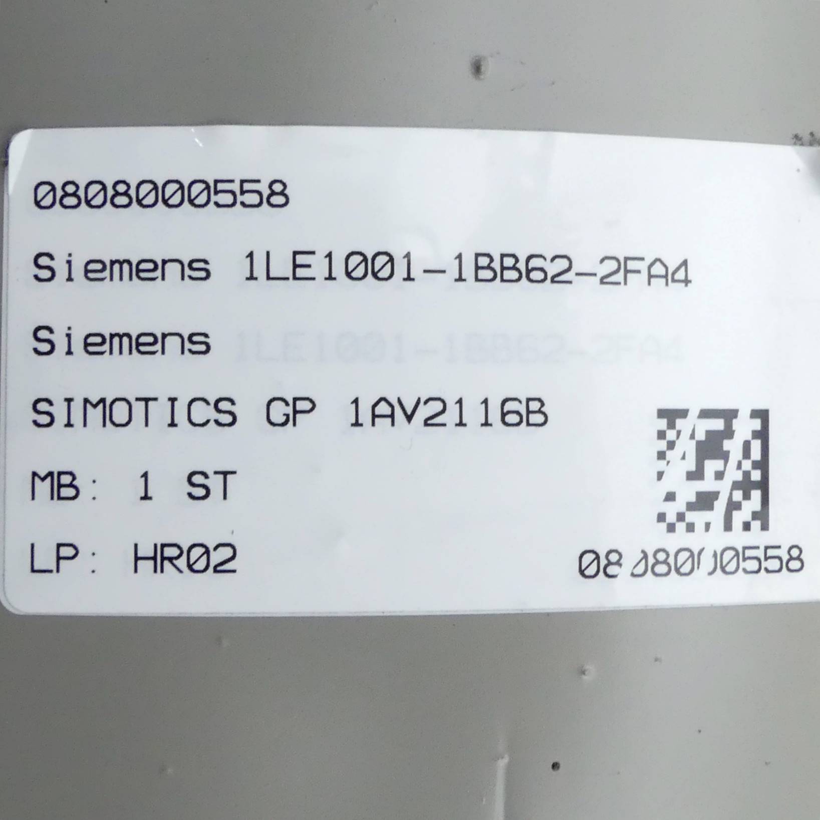 Three-phase motor AV2116B 