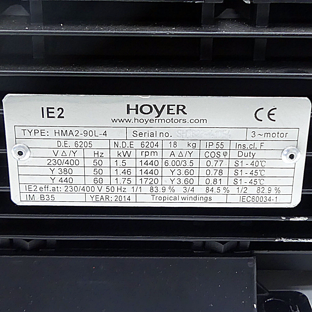 Gear pump with motor HMA2-90L-4 