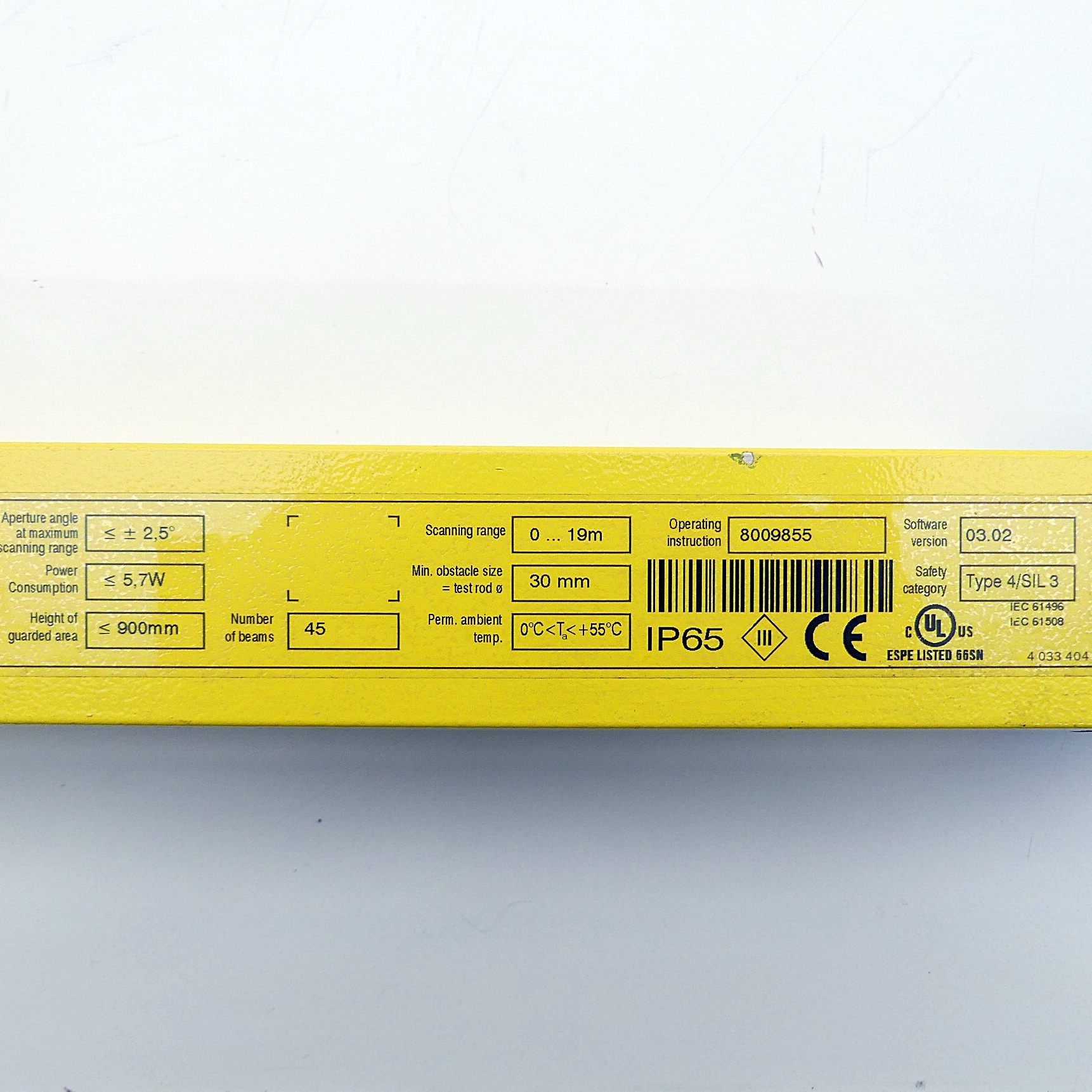 Safety light Curtain C40S-0903CA010