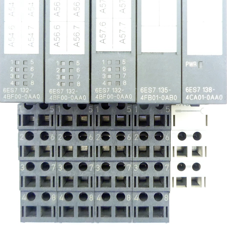 Power module 1x 6ES7 138-4CA01-0AA0, 1x 6ES7 135, 3x 6ES7 132 