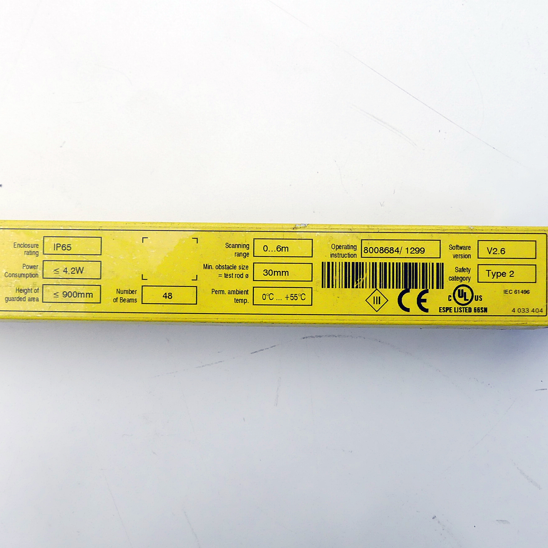 Sicherheitslichtvorhang Sender C20S-090103A11