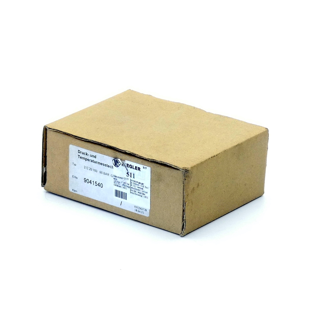 Pressure and temperature measuring device G1/2B