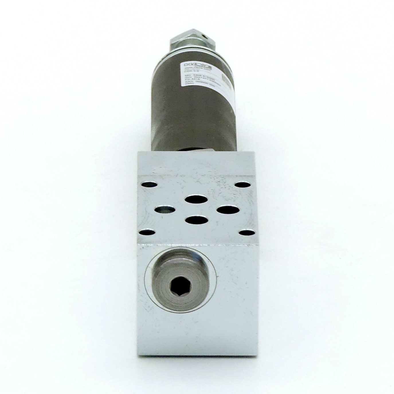 Pressure control valve with intermediate plate 