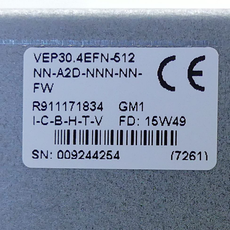 Indracontrol VEP_3843_AC2_742, VEP30.4EFN-512NN-A2D-NNN-NN-FW