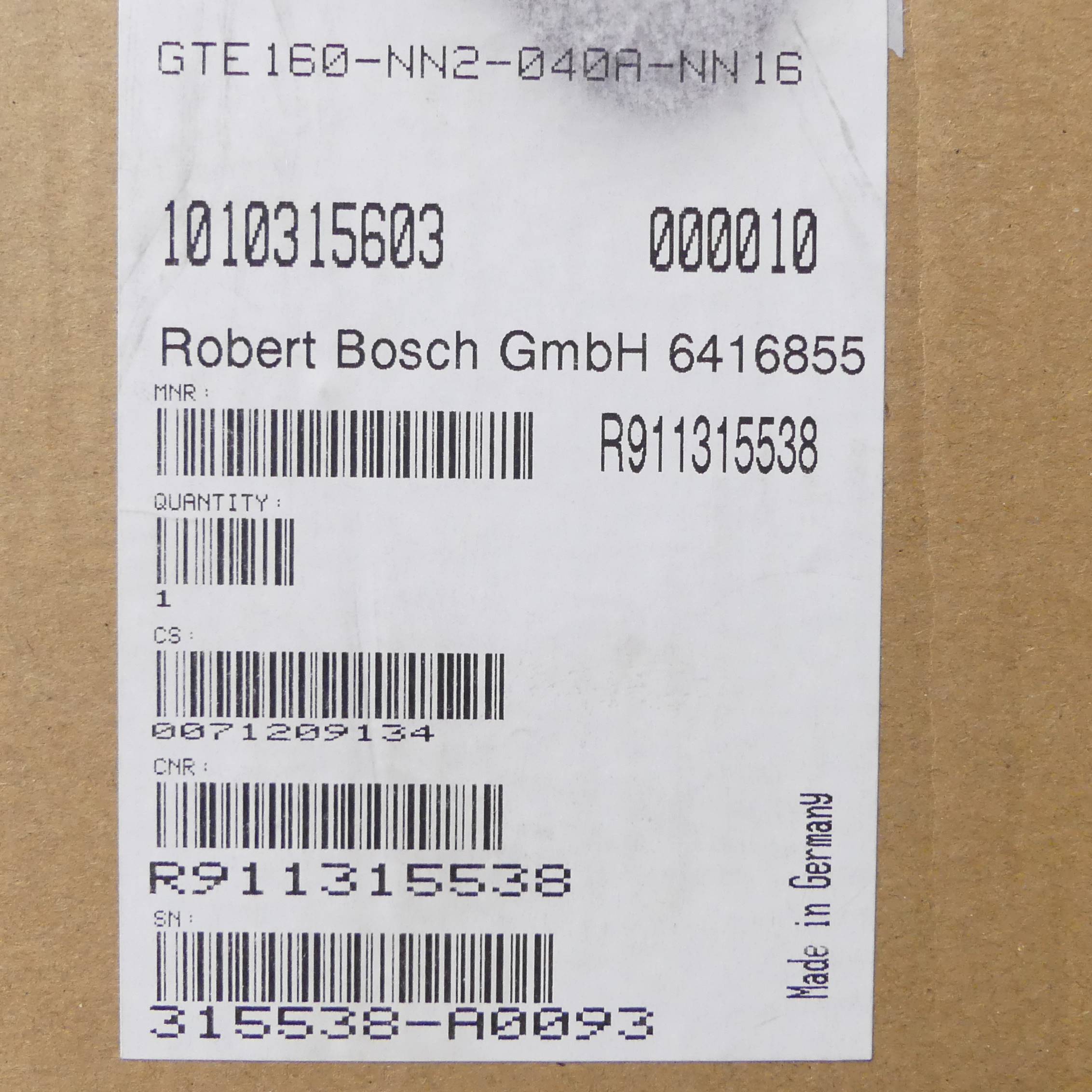 Planetengetriebe GTE160-NN2-040A-NN16