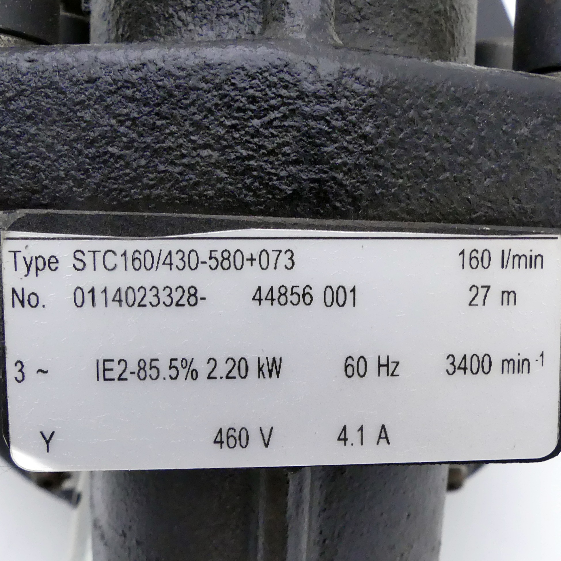 Submersible pump STC160/430-580+073