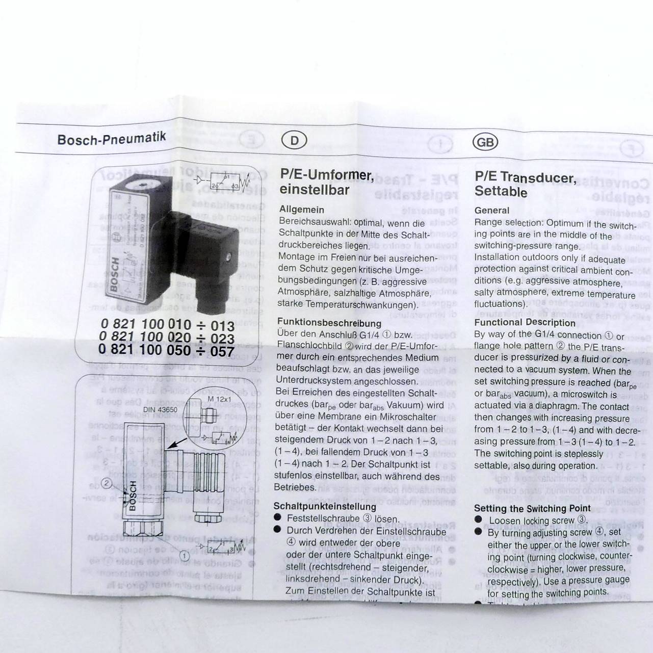 Pressure switch 